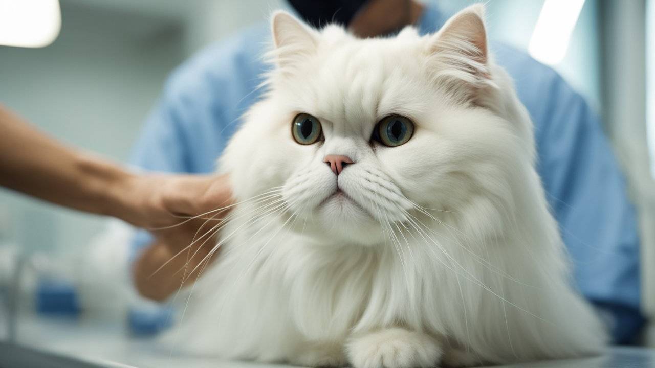 Cuidados e Saúde da Gata Persa Branca