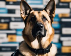 Cachorro da raça policial